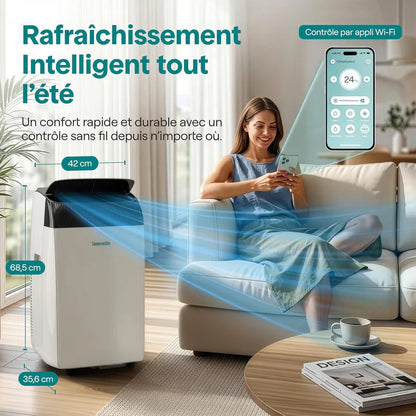 SereneLife Climatiseur Portable 16 000 BTU